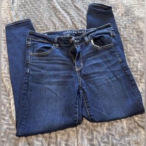 American Eagle Outfitters Dark Indigo Stretch Skinny Jeans 12